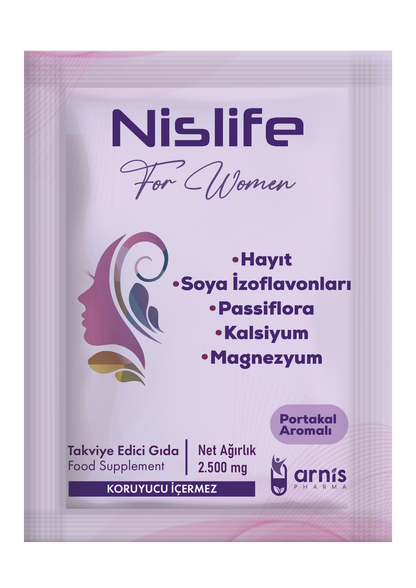 NİSLİFE Hayıt Tohumu, Soya İzoflavonları ve Passiflora İçeren Takviye Edici Gıda